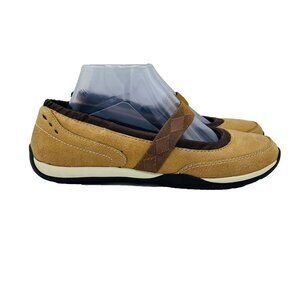 LL Bean Shoes Womens Size 8 M Brown Mary Jane Comfort Flats Slip On Shoe